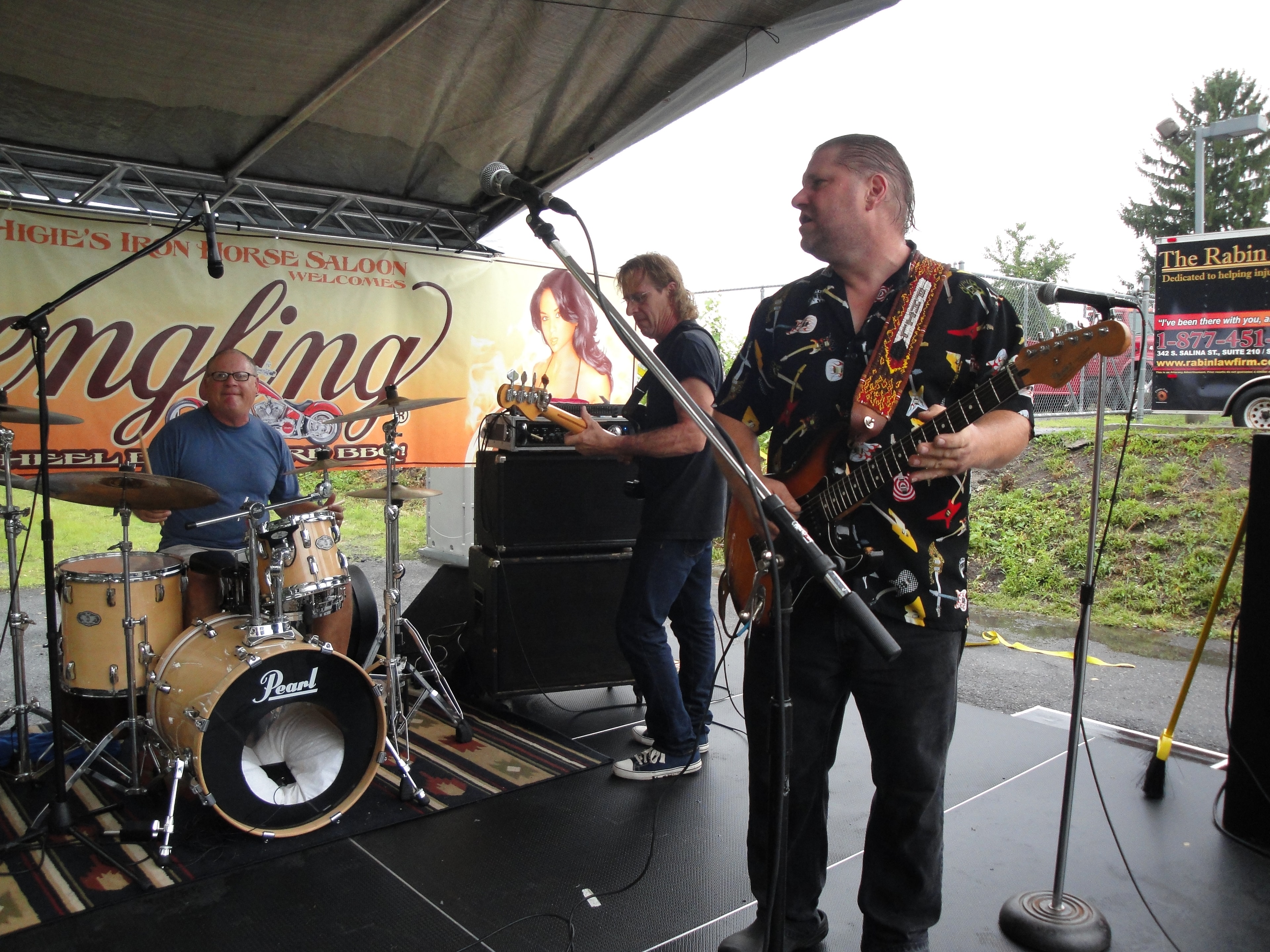 Higie's Iron Horse Saloon Summer BBQ Series — full band performing on stage at Higie's Iron Horse Saloon