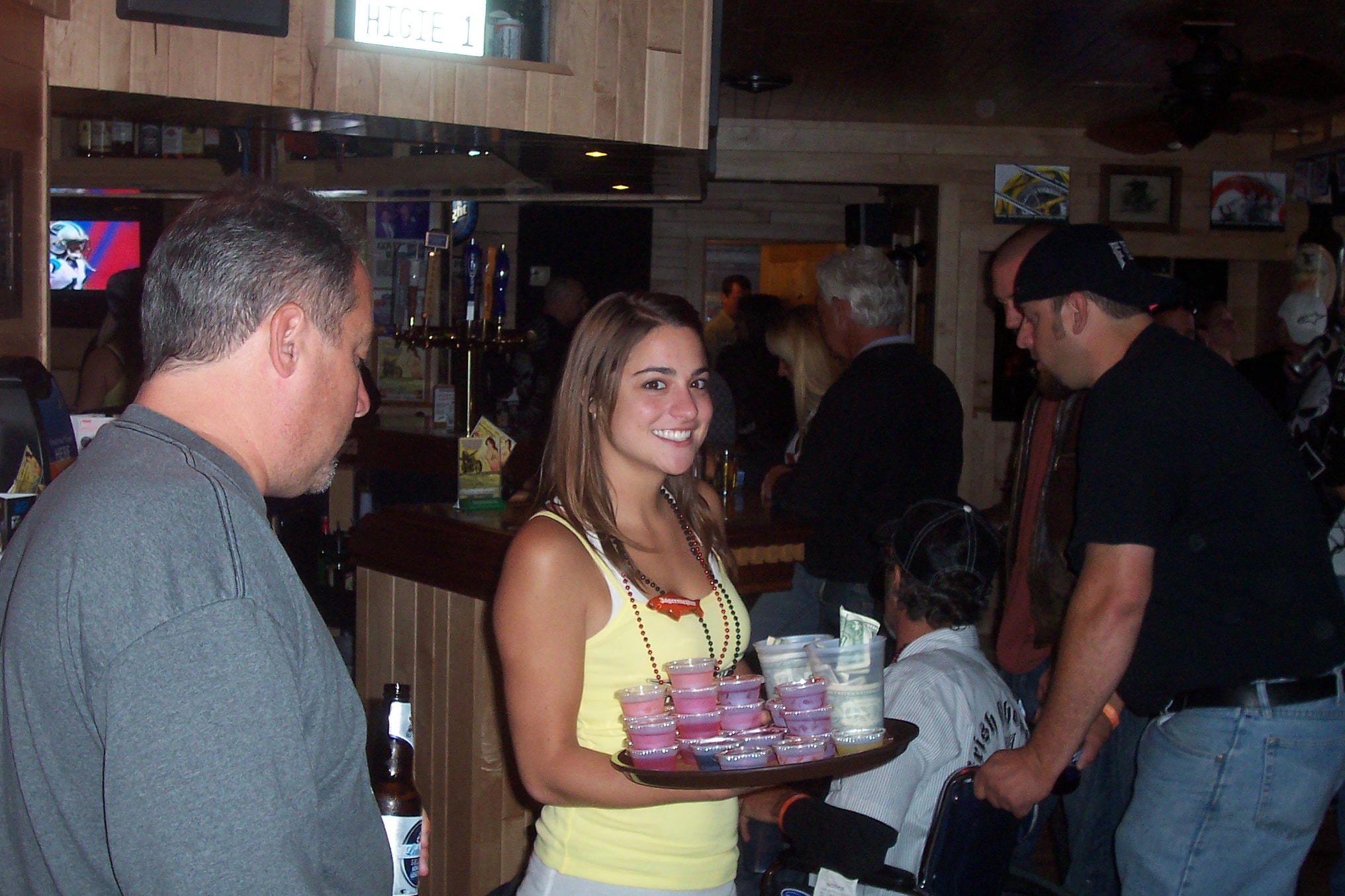 Higie's Iron Horse Saloon Summer BBQ Series — shot girl inside the saloon