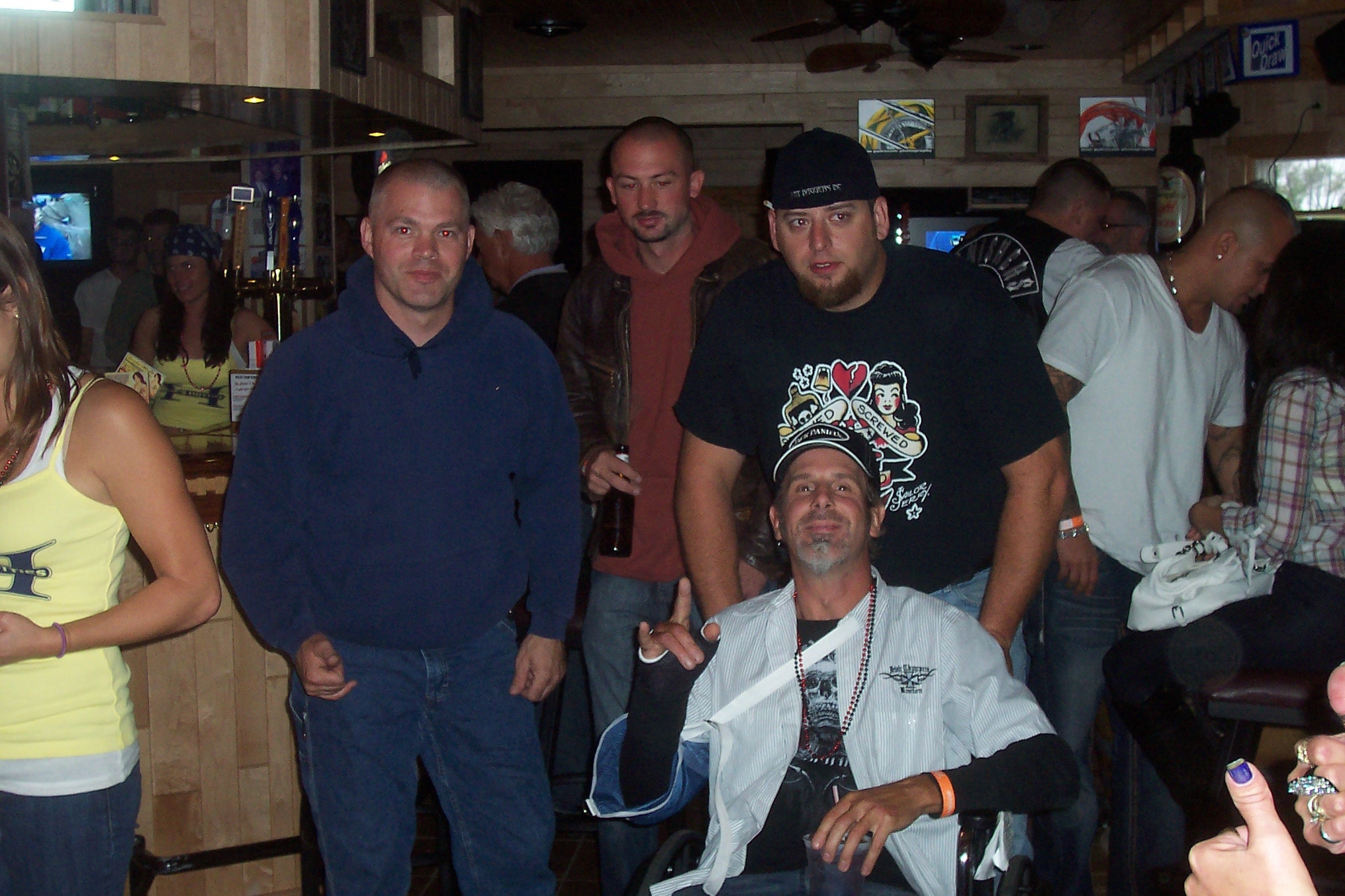 Higie's Iron Horse Saloon Summer BBQ Series — group inside the saloon