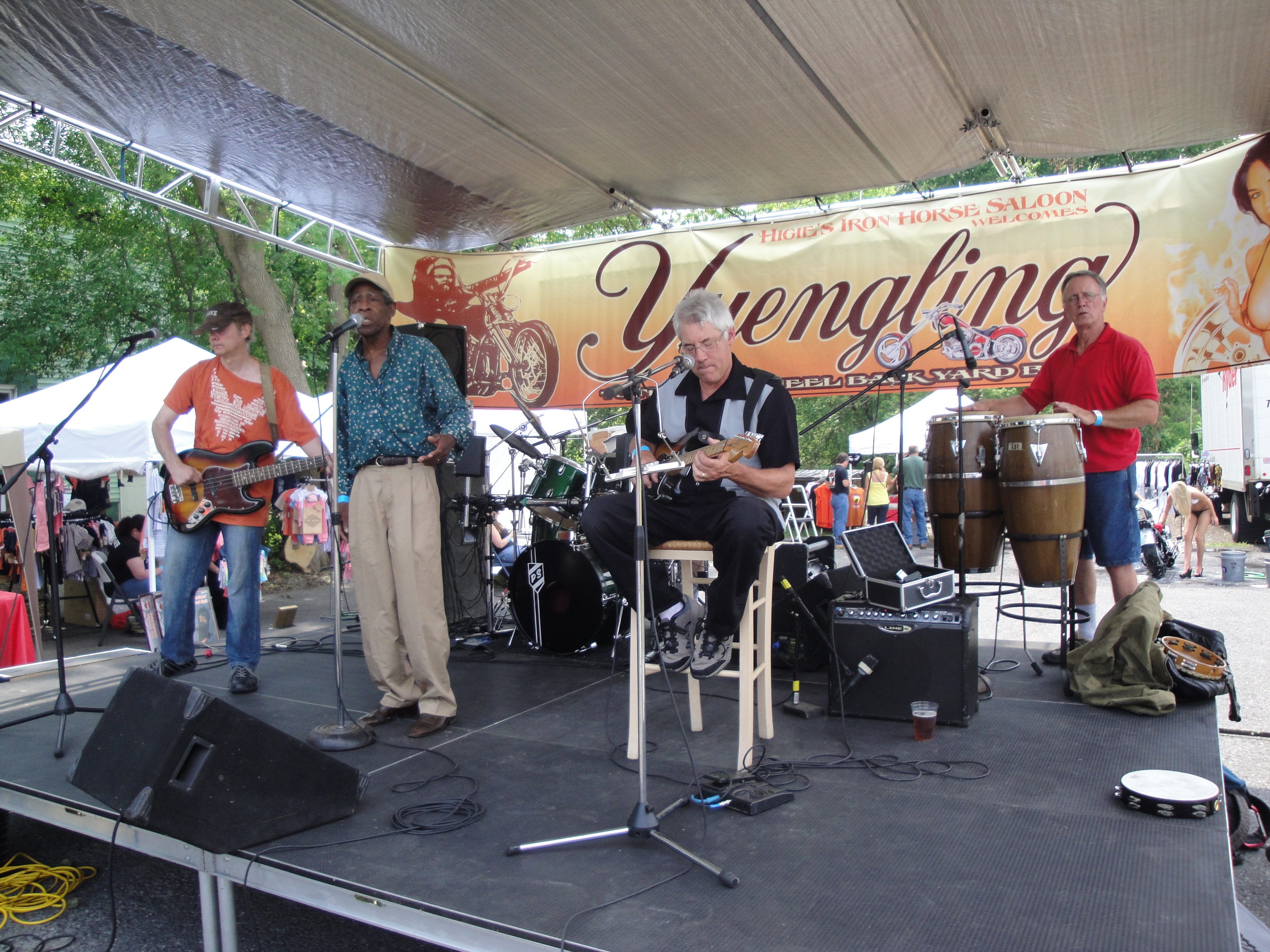 Higie's Iron Horse Saloon Summer BBQ Series — live band under Yuengling banner