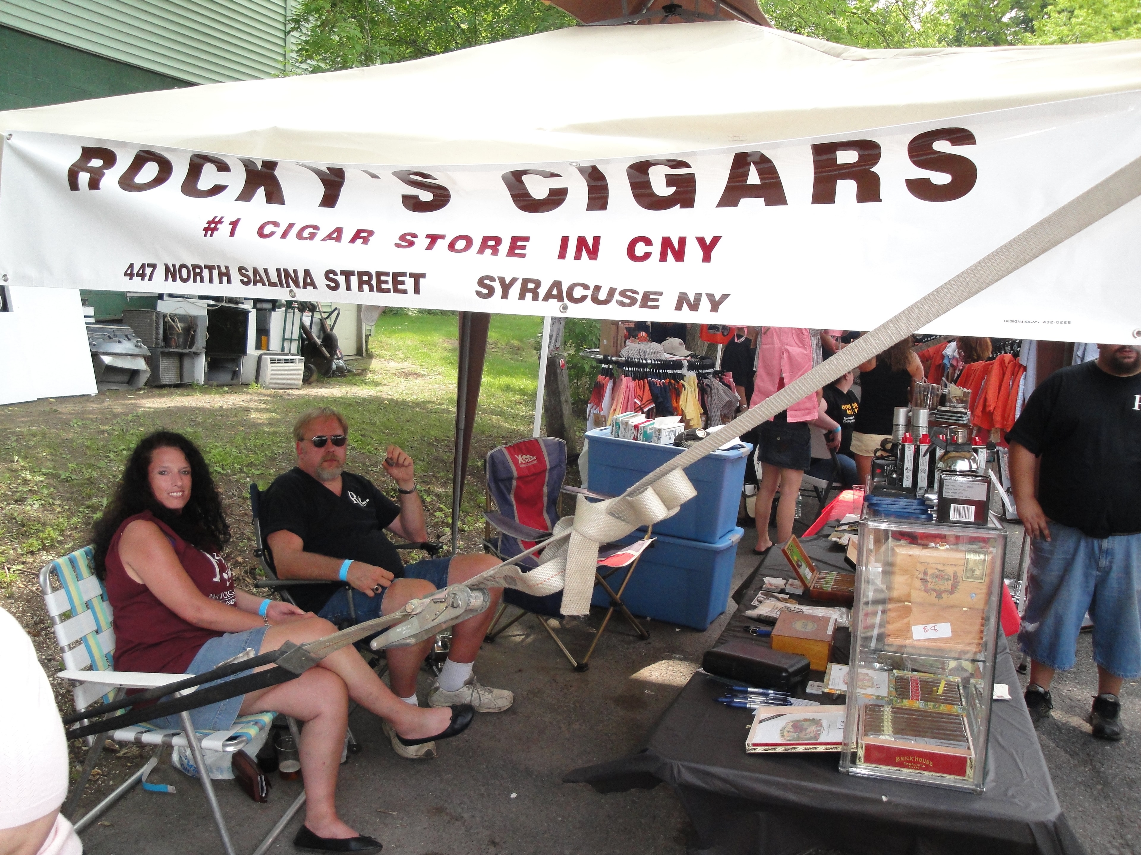 Higie's Iron Horse Saloon Summer BBQ Series — Rocky's Cigars vendor booth
