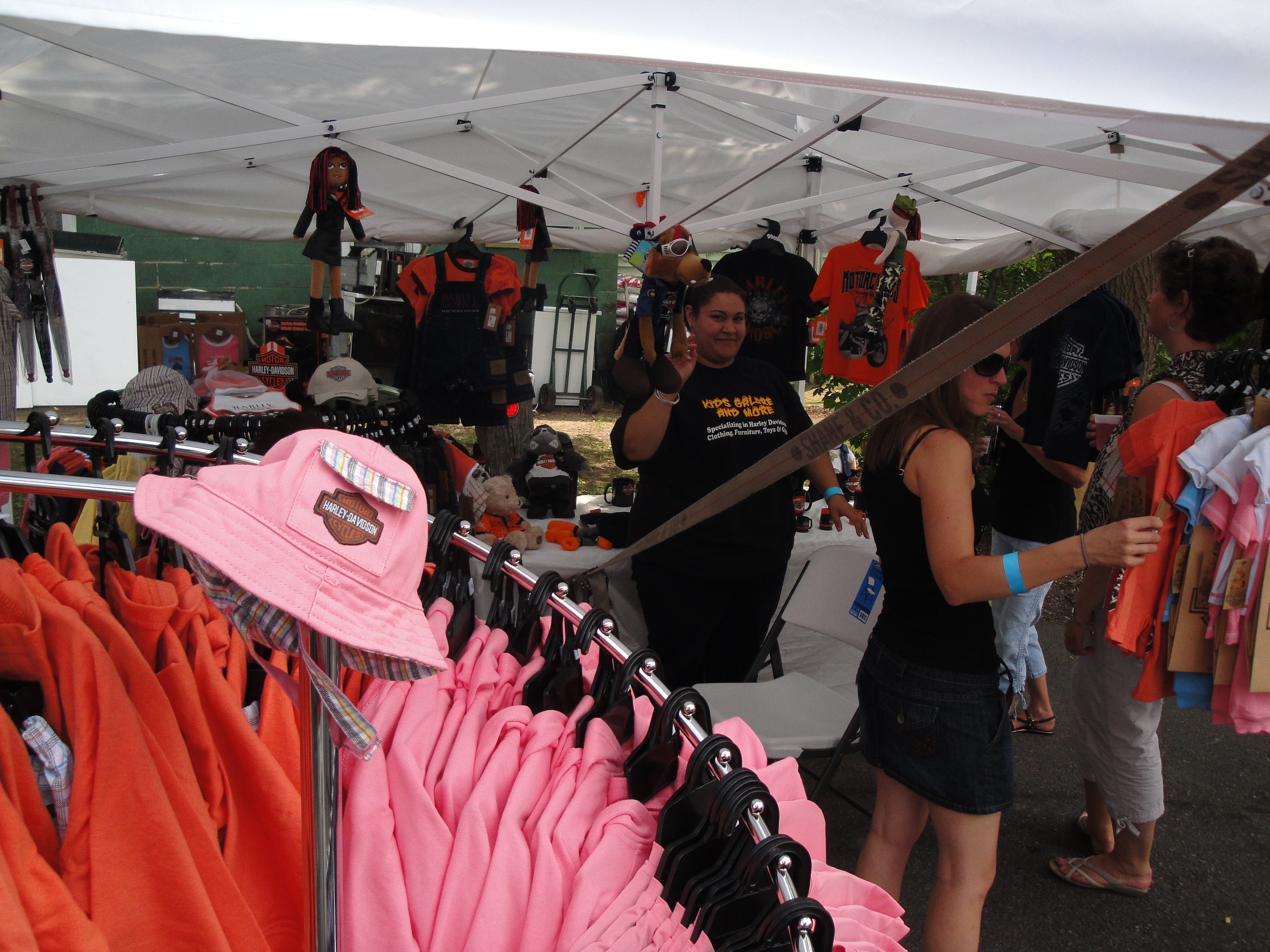 Higie's Iron Horse Saloon Summer BBQ Series — Harley-Davidson merchandise tent