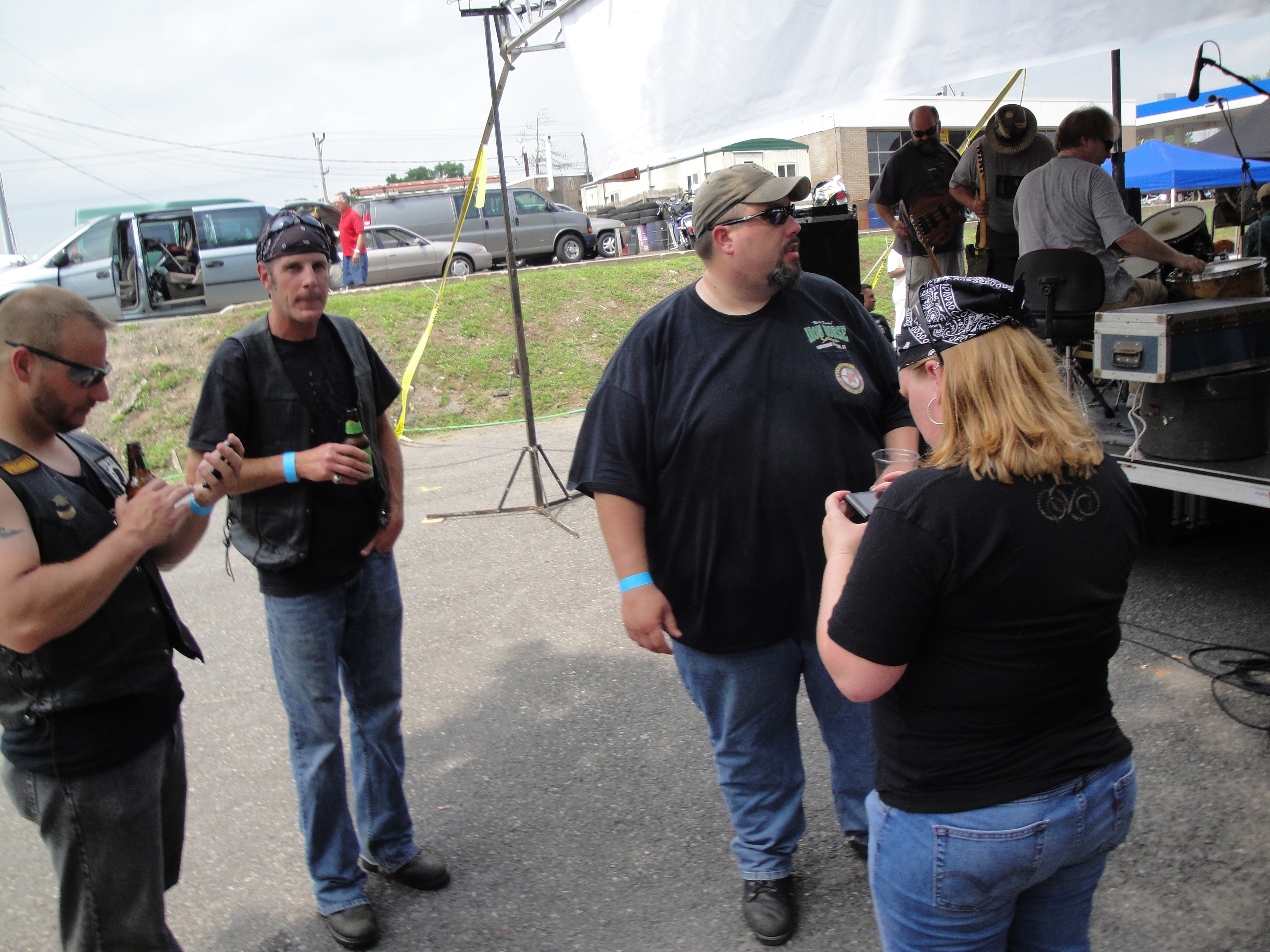 Higie's Iron Horse Saloon Summer BBQ Series — group of attendees near the stage
