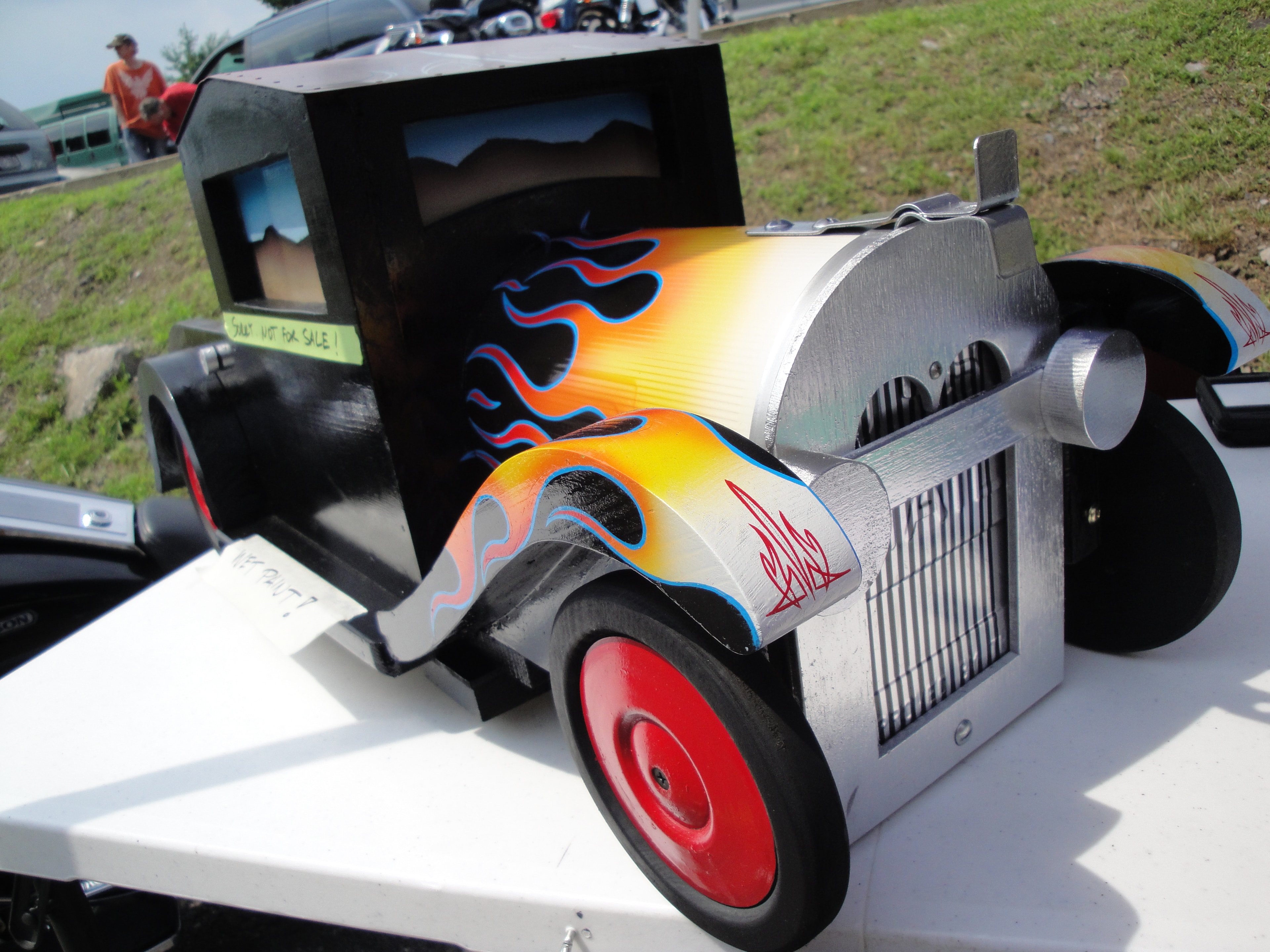 Higie's Iron Horse Saloon Summer BBQ Series — custom airbrushed model T hot rod display