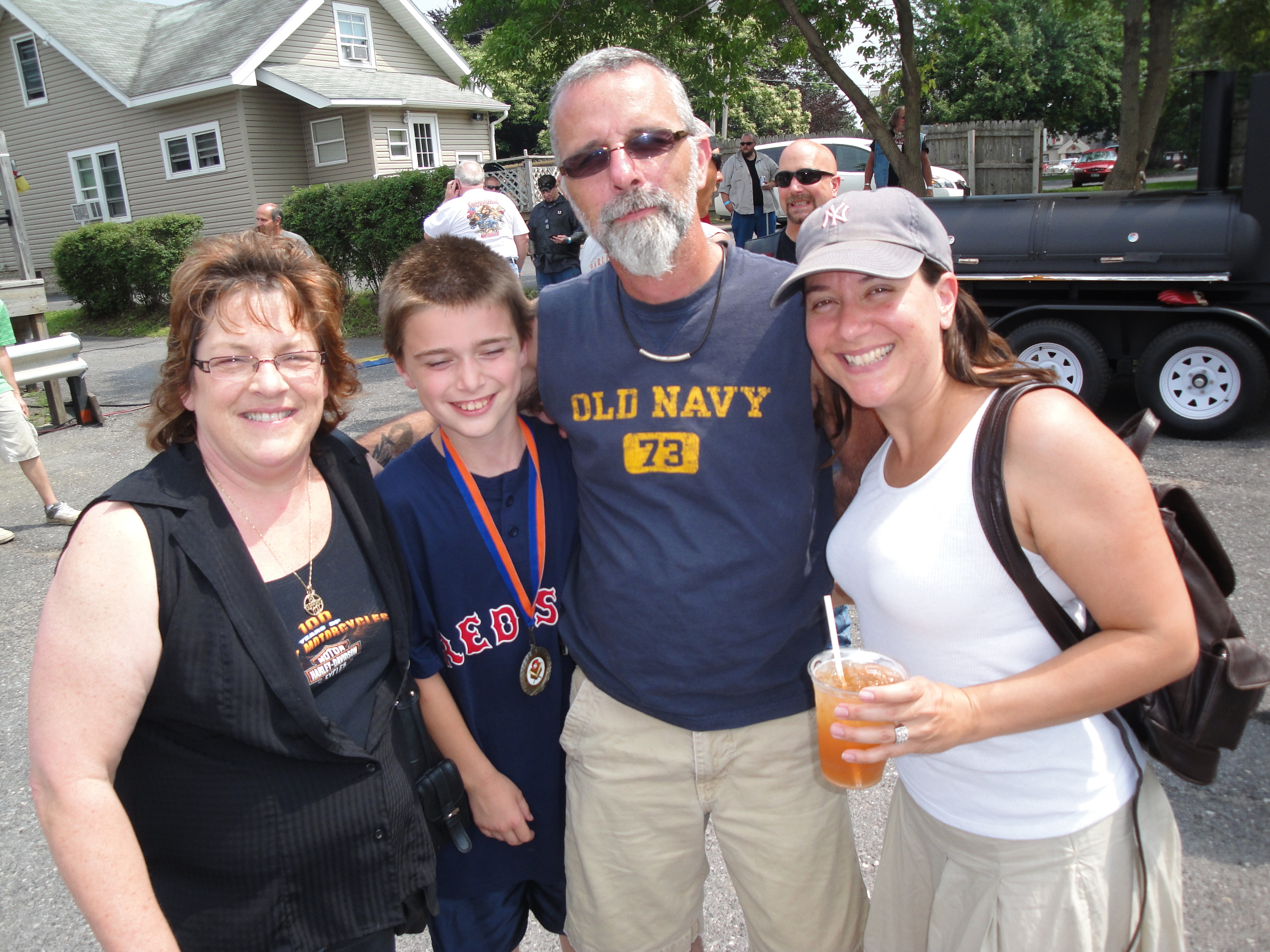 Higie's Iron Horse Saloon Summer BBQ Series — family group photo at the event