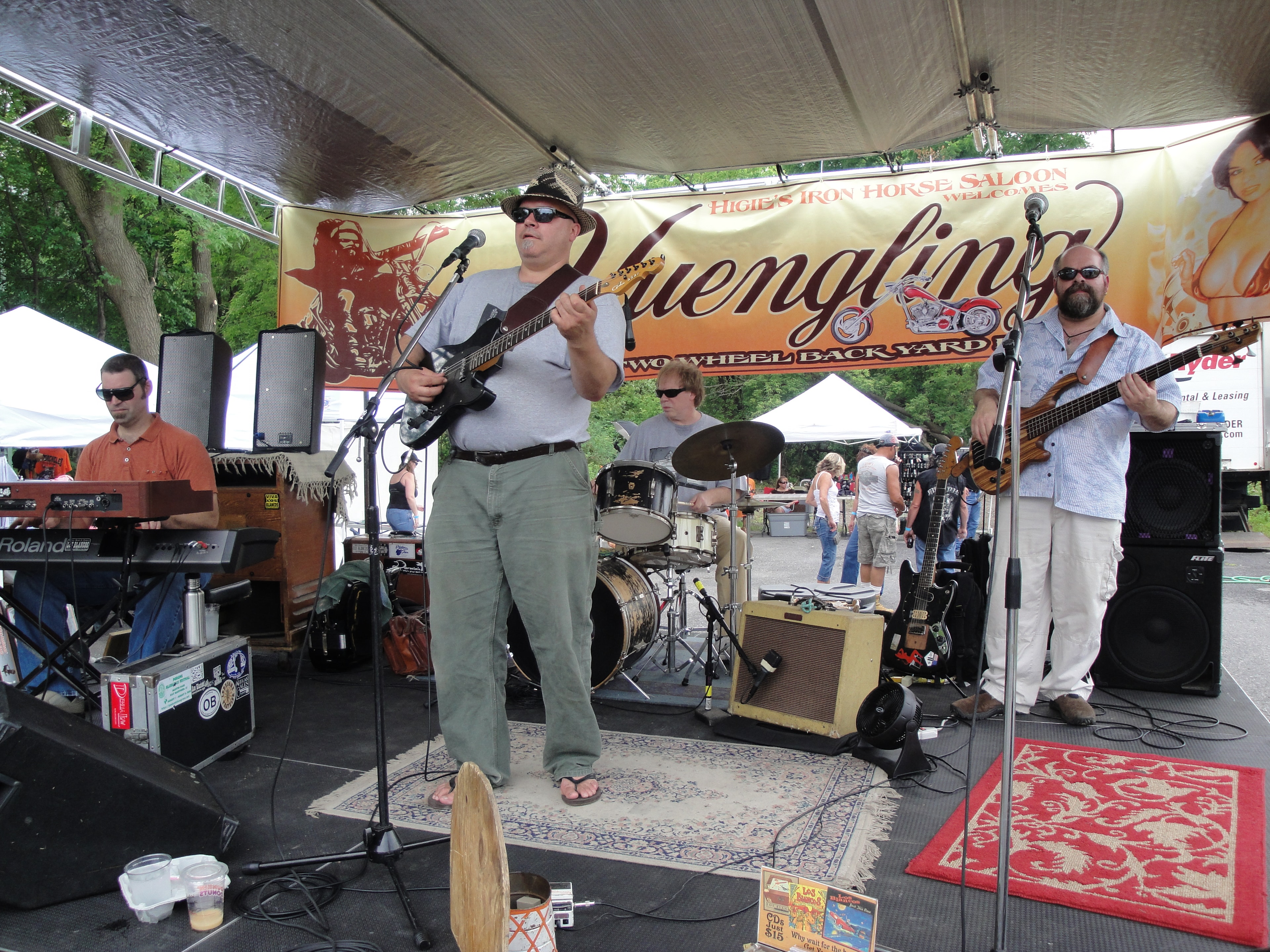 Higie's Iron Horse Saloon Summer BBQ Series — live band under Yuengling banner outdoor stage