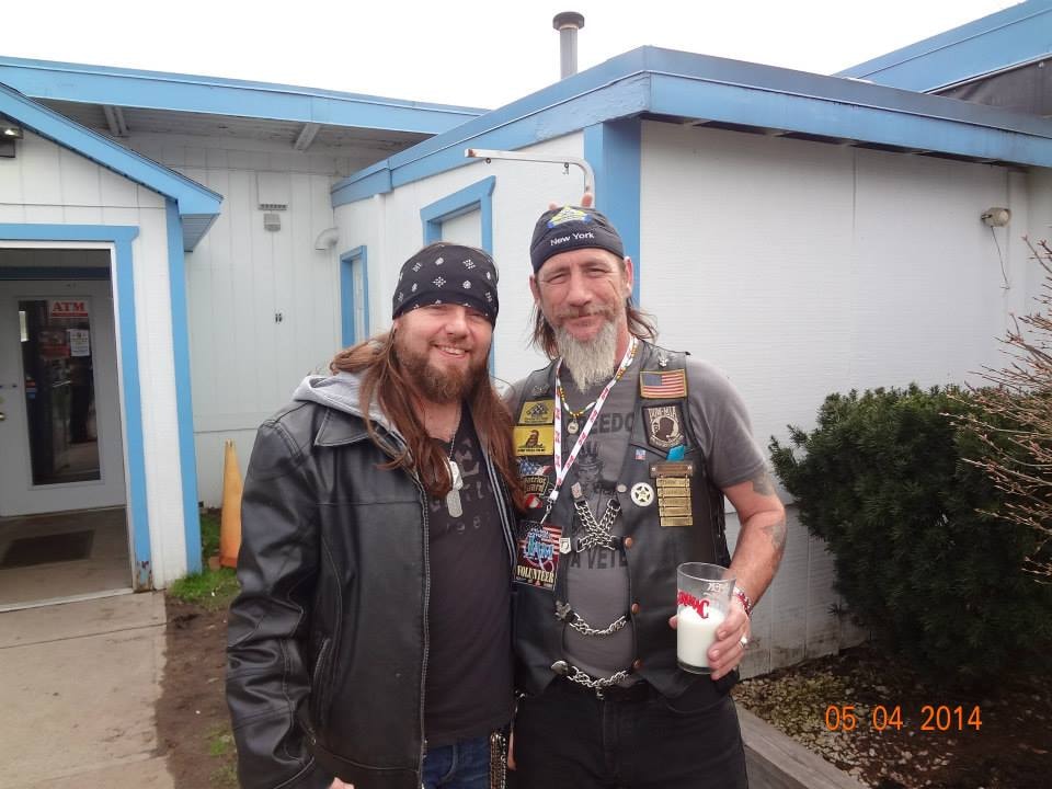 Pearl Street Jam Kick-Start Party — two attendees outside the venue