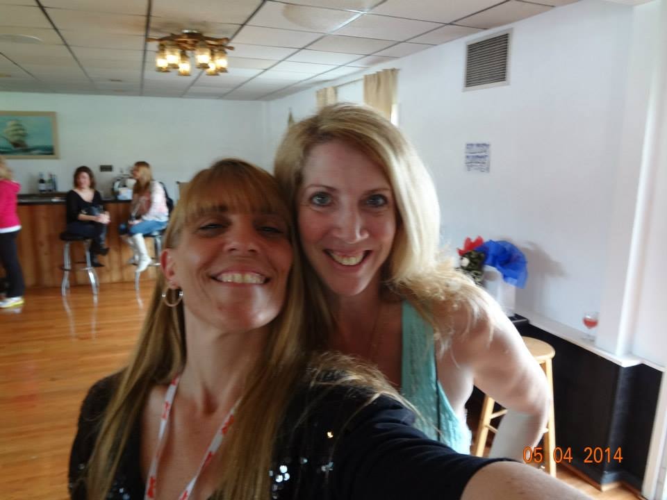 Pearl Street Jam Kick-Start Party — two women posing at the venue