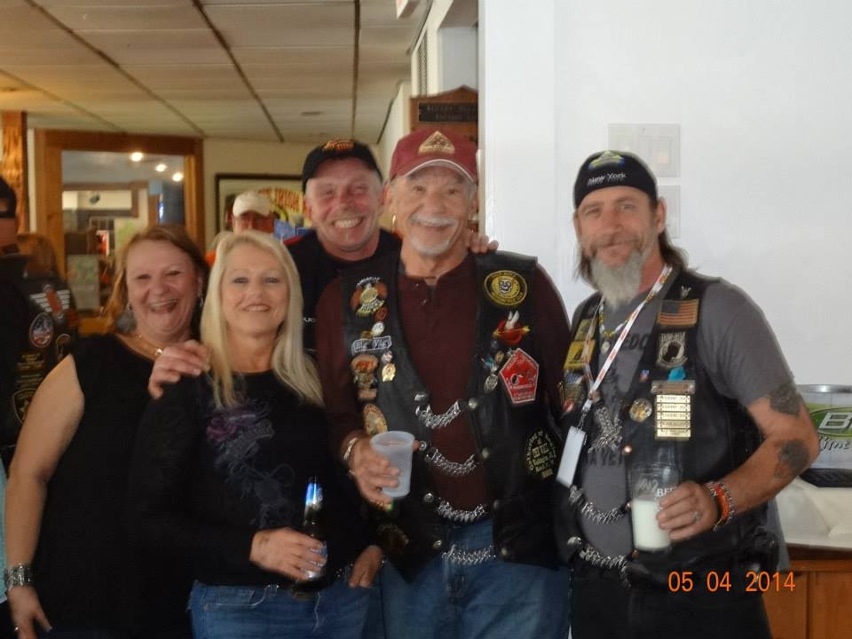 Pearl Street Jam Kick-Start Party — group of veterans and riders at the event