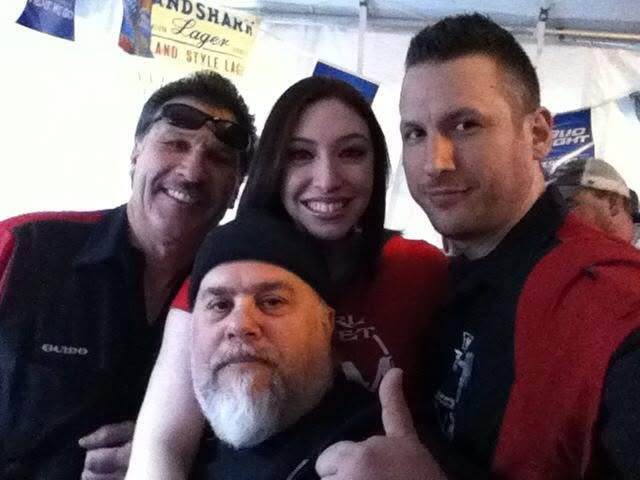 Pearl Street Jam — four crew members group photo at event tent