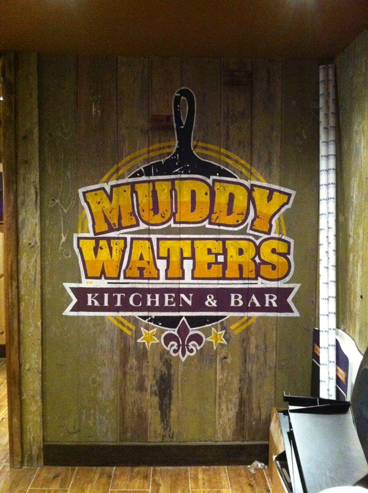 Muddy Waters logo on barn wood — MW_06