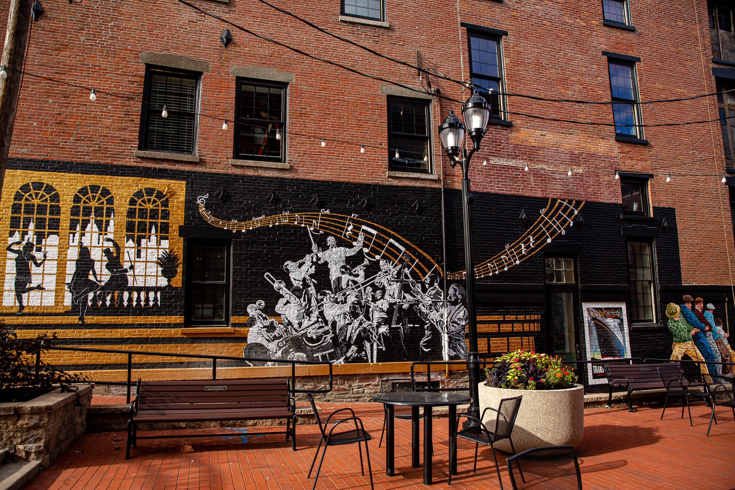 Full Water Street Square mural complex view