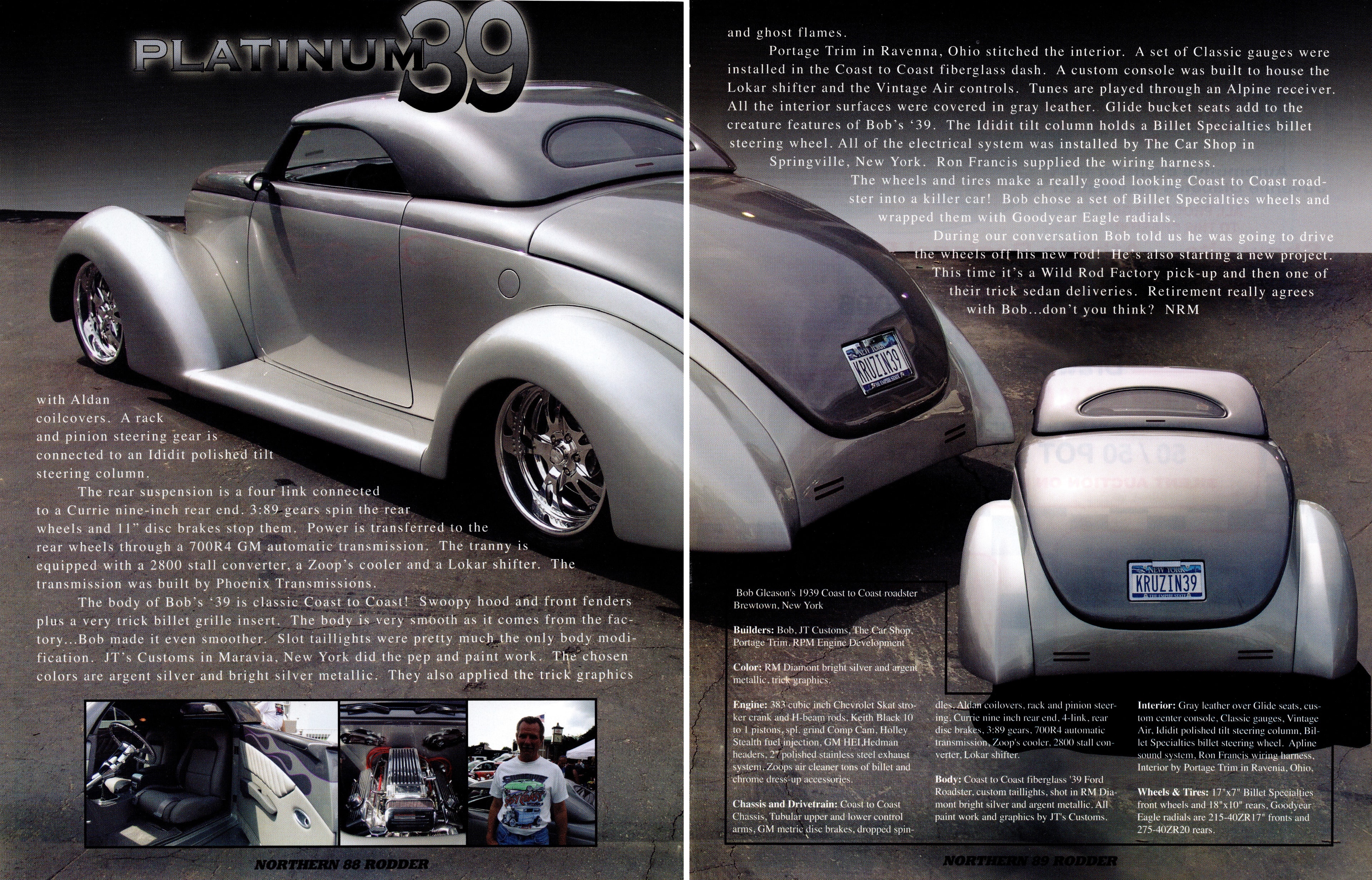 Northern Rodder — "Platinum 39" feature continued, pages 88–89