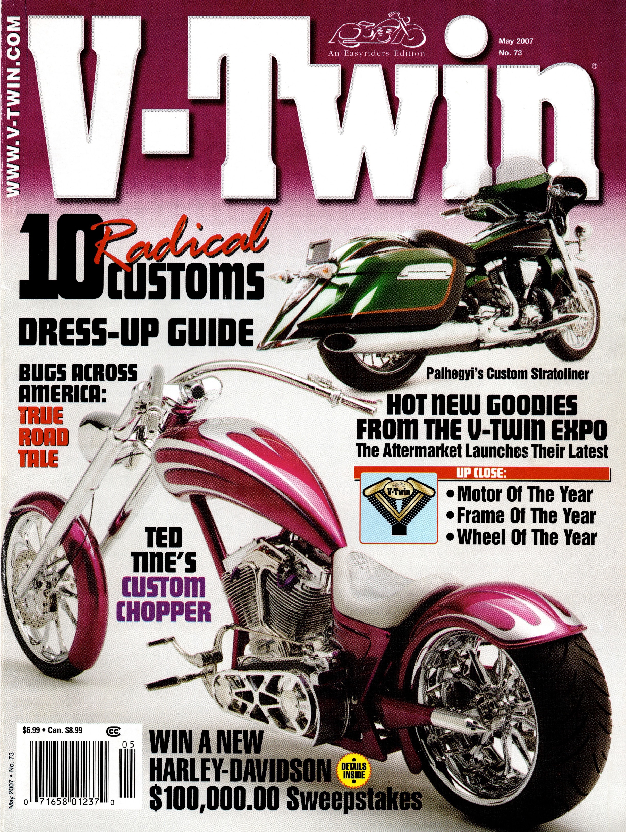 V-Twin Motorcycles — May 2007 cover (No. 73)